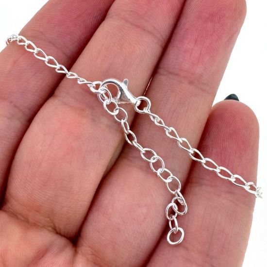 Wholesale 925 Sterling Silver Finished Adjustable Curb Chain Jewelry - Diamond Cut Curb Chain