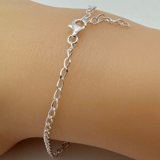 Wholesale 925 Sterling Silver Finished Adjustable Curb Chain Jewelry - Diamond Cut Curb Chain