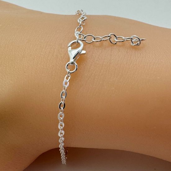 Wholesale 925 Sterling Silver Finished Adjustable Flat Cable Chain Jewelry - 2mm Small Flat Cable Chain