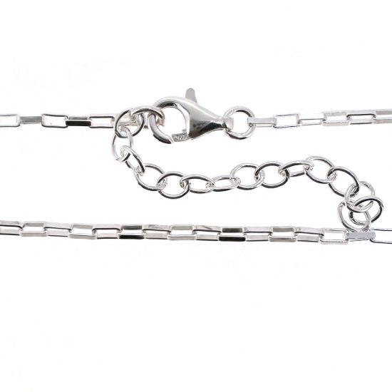 Wholesale 925 Sterling Silver Finished Adjustable Small Box Chain Jewelry - Small Long Box Chain