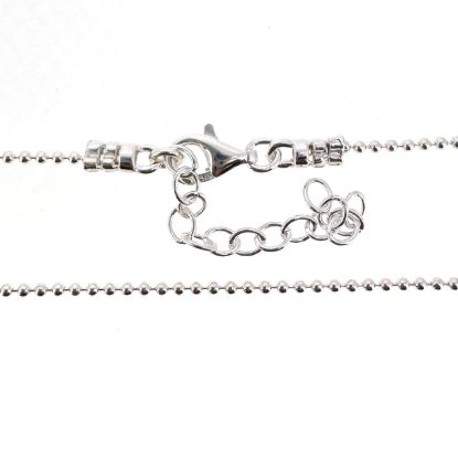 Wholesale 925 Sterling Silver Finished Adjustable Chain Jewelry - 1.2mm Ball Chain