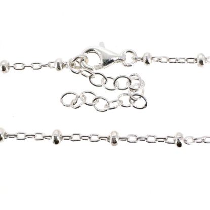 Wholesale 925 Sterling Silver Finished Adjustable Satellite Chain Jewelry - 2.5mm Ball Satellite Chain