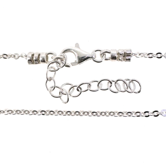 Wholesale 925 Sterling Silver Finished Adjustable Flat Cable Chain Jewelry - Small Flat Cable Chain
