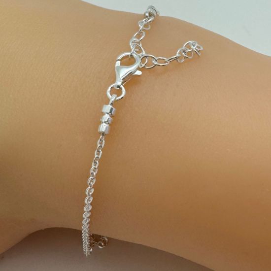 Wholesale 925 Sterling Silver Finished Adjustable Flat Cable Chain Jewelry - Small Flat Cable Chain