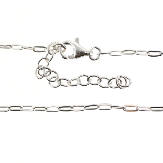 Wholesale 925 Sterling Silver Finished Adjustable Chain Bracelet or Anklet- Small Rectangle Box Chain