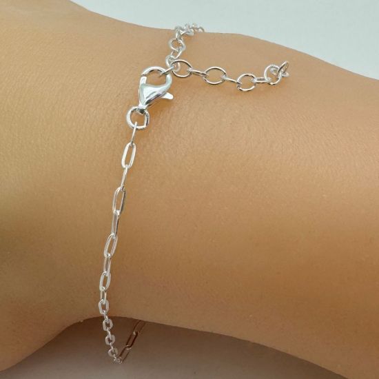 Wholesale 925 Sterling Silver Finished Adjustable Chain Bracelet or Anklet- Small Rectangle Box Chain