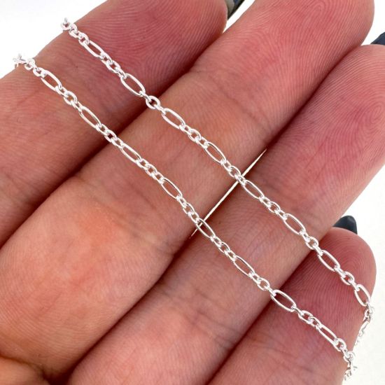 Wholesale 925 Sterling Silver Bulk Chain - 3 + 1 Cable Chain (sold per foot) 