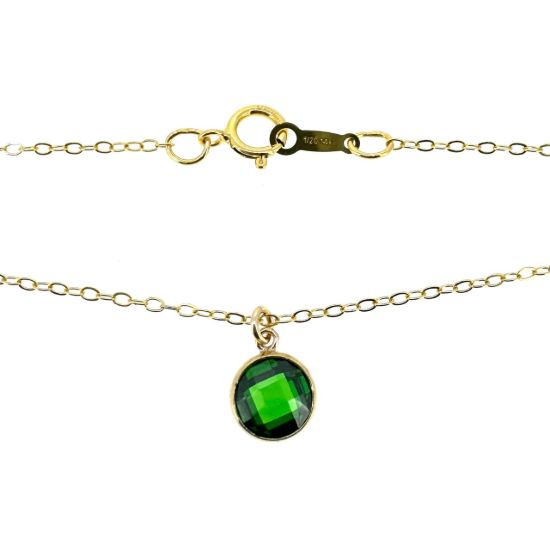 Wholesale 1/20 14k Gold Filled Fancy 6mm Birthstone Necklace - 18" 