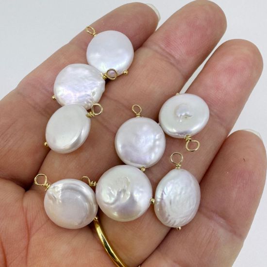 wholesale gold filled pearl charms