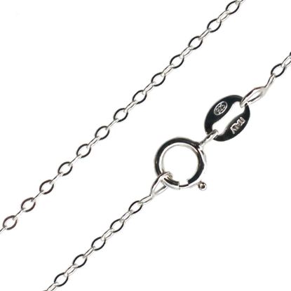 Wholesale Sterling Silver Cable Flat Oval Chain, Wholesale Bulk Necklace Chains