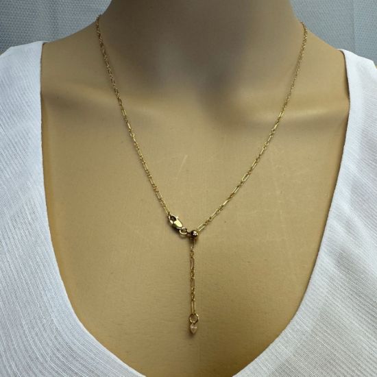 wholesale 14k gold filled adjustable necklace chains-3+1 cable chain 22"