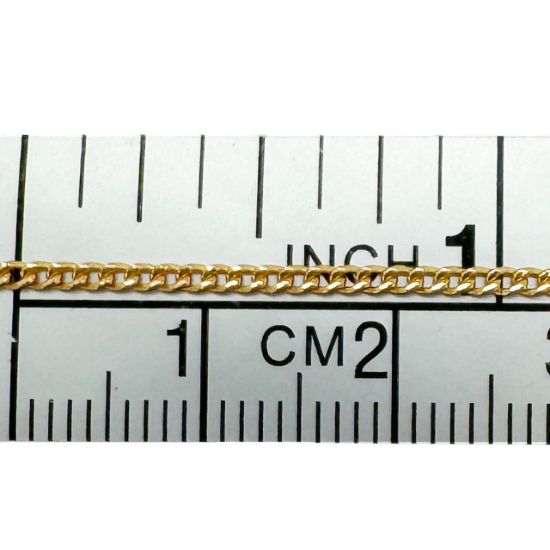 Wholesale 1/20 14K Gold Filled Bulk Chain - 1.5mm Small Curb Chain - Sold Per Foot