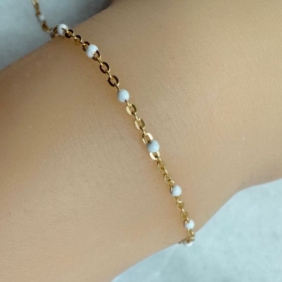 wholesale gold filled jewelry making bulk chains-white enamel chains