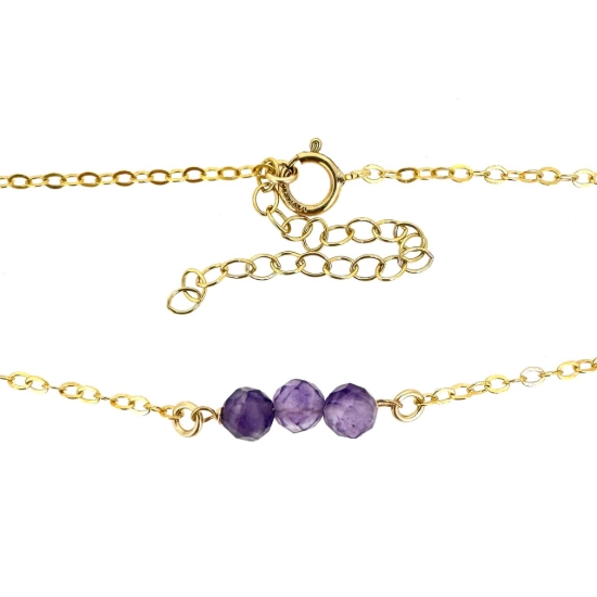 Wholesale 1/20 14K Gold Filled Natural Gemstone Jewelry - Adjustable Choker, Bracelet or Anklet - Personalized Jewelry
