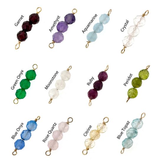 Wholesale 1/20 14K Gold Filled Natural Gemstone Jewelry - Adjustable Choker, Bracelet or Anklet - Personalized Jewelry