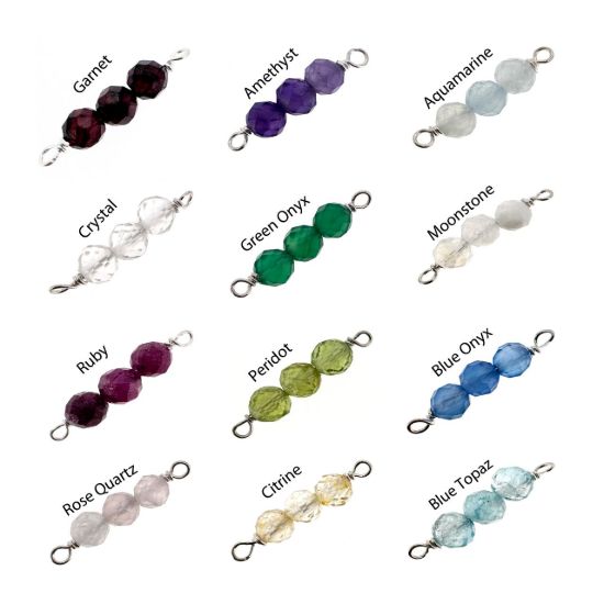 Wholesale 925 Sterling Silver Natural Gemstone Bar Jewelry - Adjustable Choker, Bracelet  or Anklet- Personalized Jewelry