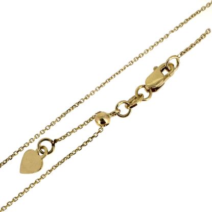 wholesale 14k solid yellow gold adjustable chain up to 20"