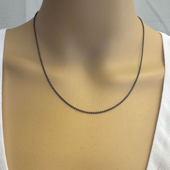 WHOLESALE OXIDIZED STERLING SILVER NECKLACE CHAIN