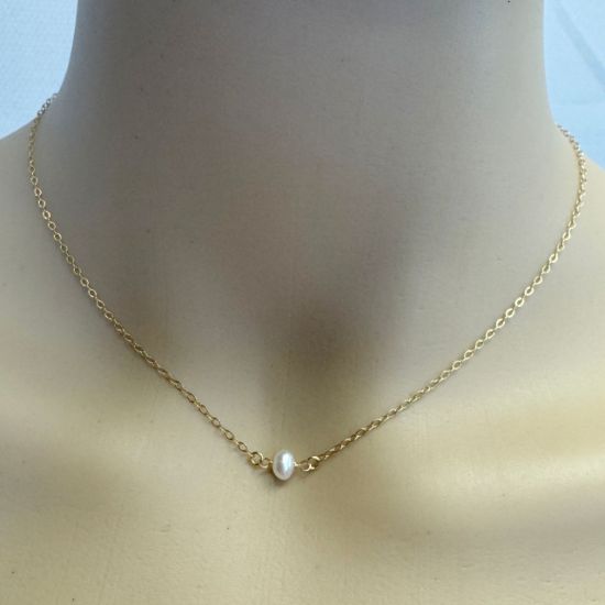 Wholesale 1/20 14K Gold Filled Freshwater Pearl Earring And Necklace Set 