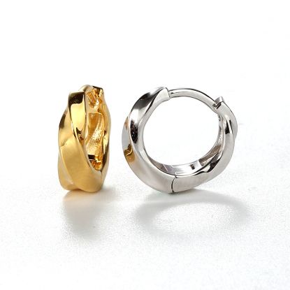 Wholesale Sample-order item-Sterling Silver or Gold Over Twisted Hoops-13mm
