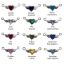 Wholesale 925 Sterling Silver 12 month set Birthstone Heart with Wings Connectors