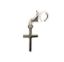 Wholesale 925 Sterling Silver Tiny Cross Charm With Clasp - 10x6 mm (1 pc)