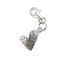 Wholesale 925 Sterling Silver Textured Tiny Heart Charm With Clasp