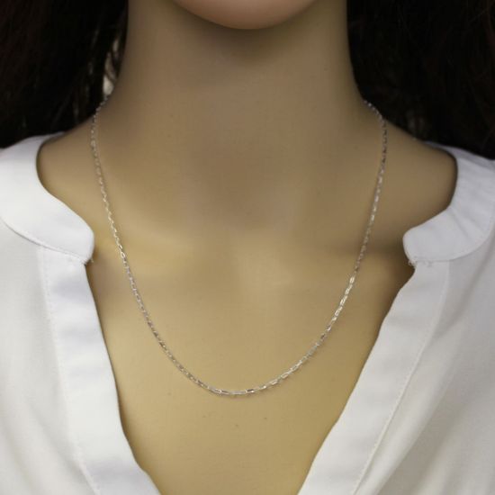 Wholesale Sterling Silver Adjustable Finished Chain - Small Box Chain
