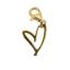 Wholesale Gold over Sterling Silver Heart Charm With Clasp