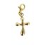 Wholesale Gold Over 925 Sterling Silver Fancy Cross Charm With Clasp
