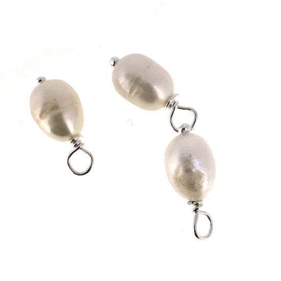 wholesale sterling silver freshwater pearl charms