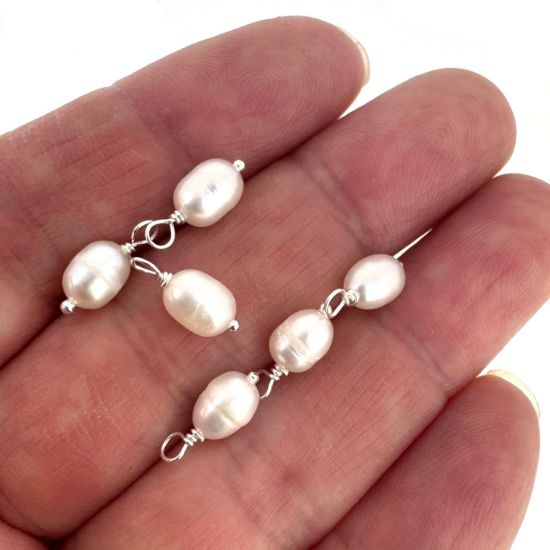wholesale sterling silver freshwater pearl charms