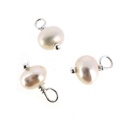 wholesale sterling silver freshwater pearl charms