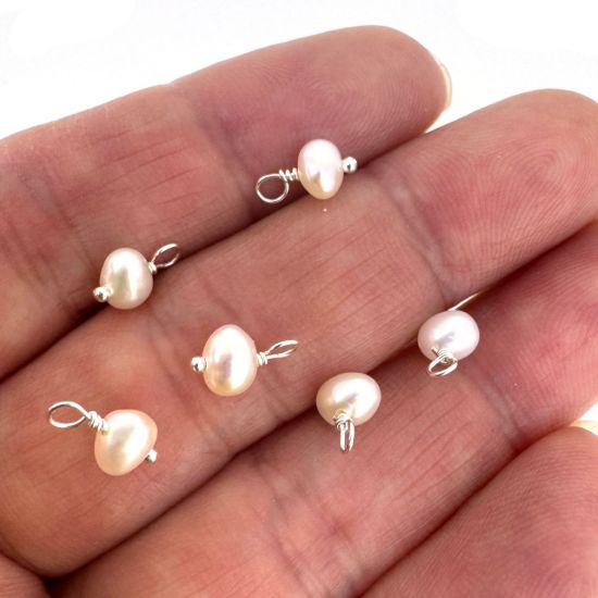 wholesale sterling silver freshwater pearl charms
