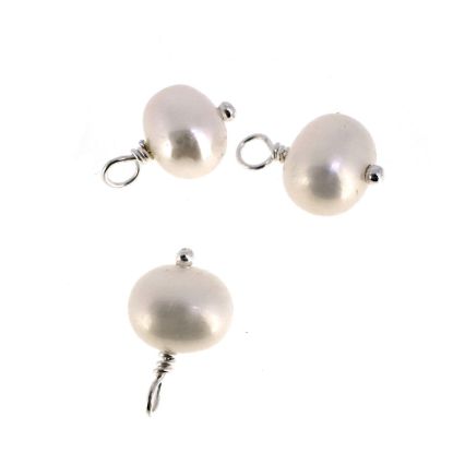 wholesale sterling silver freshwater pearl charms