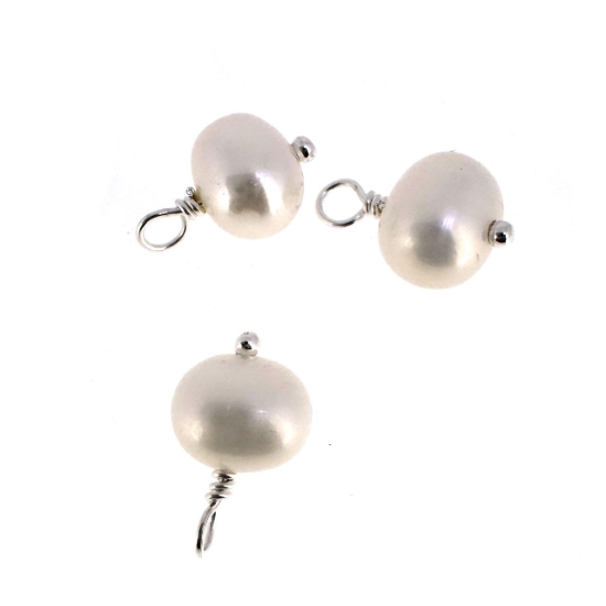 wholesale sterling silver freshwater pearl charms