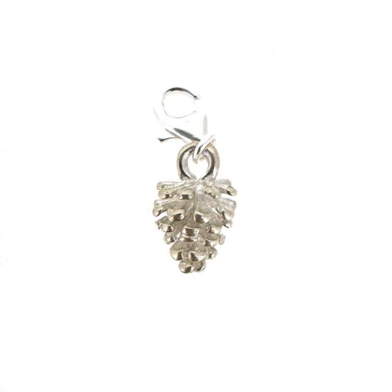 Wholesale 925 Sterling Silver Pine Cone Charm With Clasp