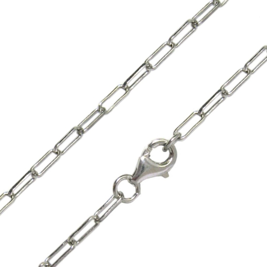 Wholesale *Over Stock* Rhodium Plated Sterling Silver Finished Long Box Chain