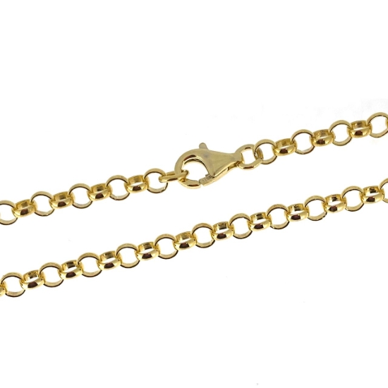 Wholesale *Over Stock* Gold Over Sterling Silver Finished Rolo Chain