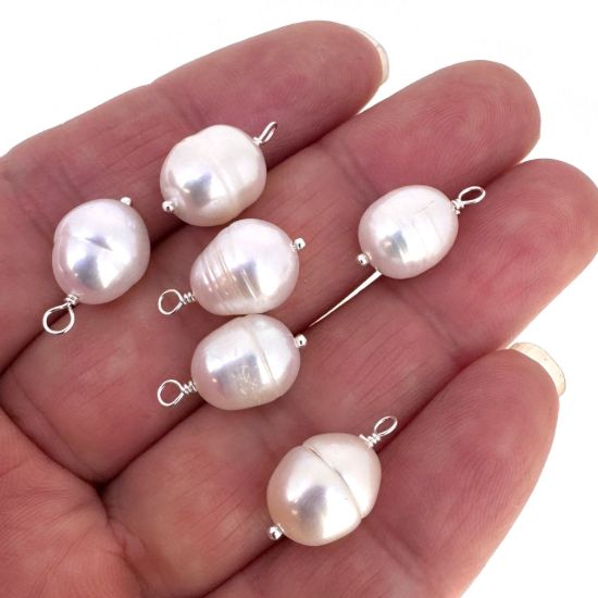 WHOLESALE freshwater pearl charms for jewelry making