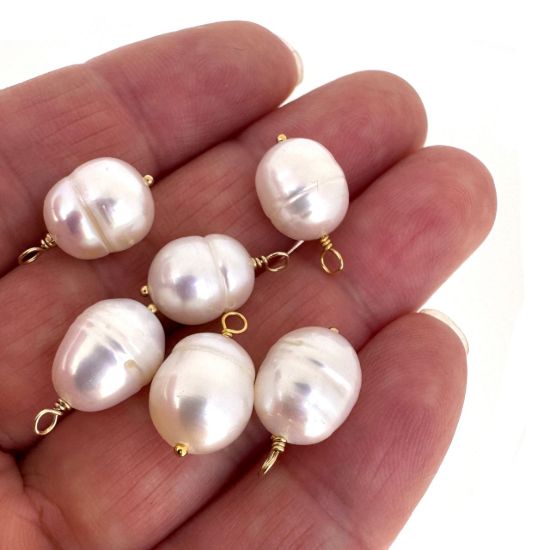 WHOLESALE freshwater pearl charms for jewelry making