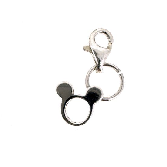 Wholesale 925 Sterling Silver Mouse Ears Charm With Clasp