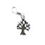 Wholesale Sterling Silver Tree Silhouette Charm With Clasp