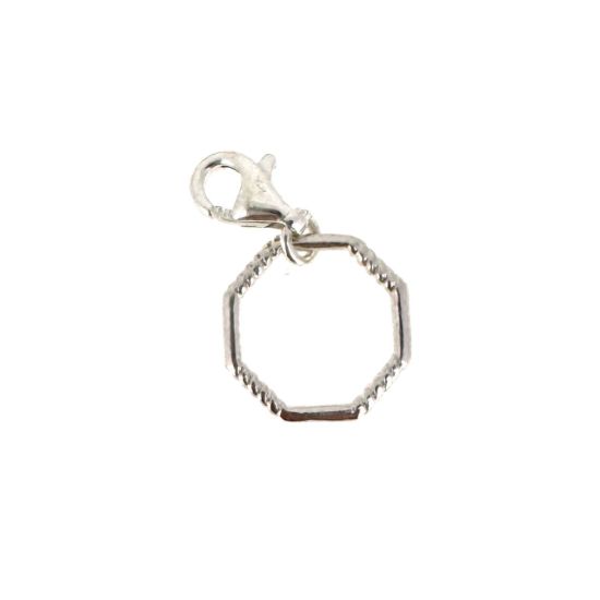 Wholesale 925 Sterling Silver Twisted Octagon Ring With Clasp