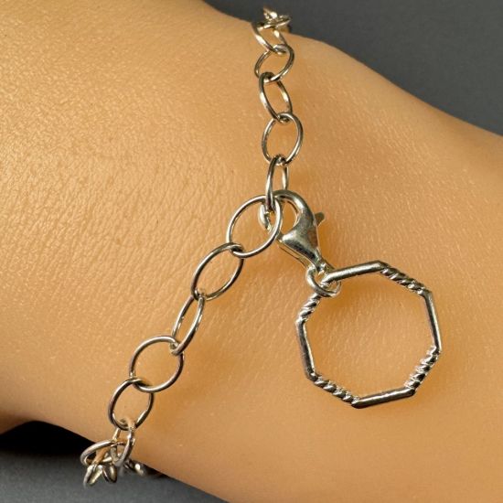 Wholesale 925 Sterling Silver Twisted Octagon Ring With Clasp