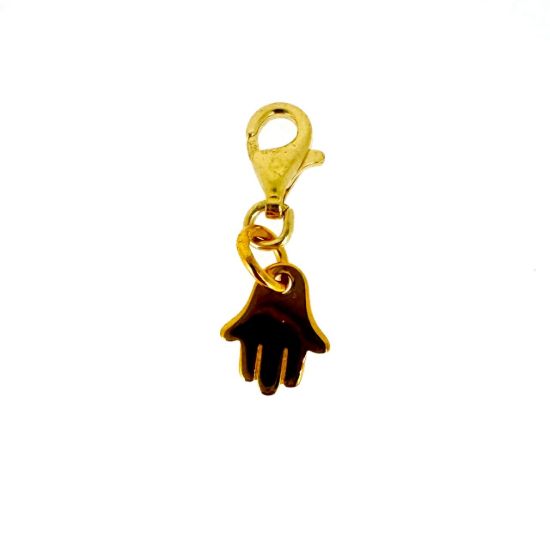 Wholesale Gold Over 925 Sterling Silver Hasma Hand Charm With Clasp