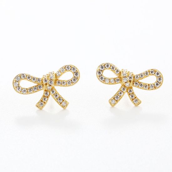 WHOLESALE STERLING SILVER EARRINGS-BOW STUDS