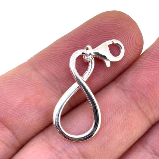 Wholesale 925 Sterling Silver Infinity Charm With Clasp