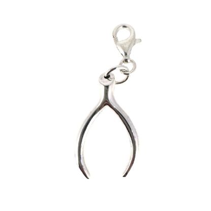 Wholesale 925 Sterling Silver Wishbone Charm With Clasp