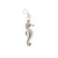 Wholesale 925 Sterling Silver Detailed Seahorse Charm With Clasp